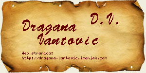 Dragana Vantović vizit kartica